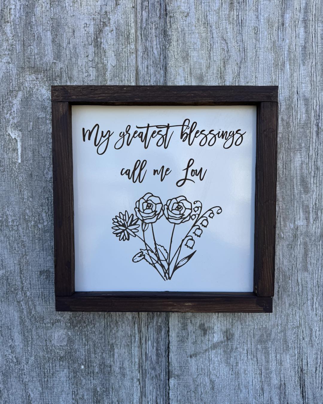 Grandmother Birth Florals