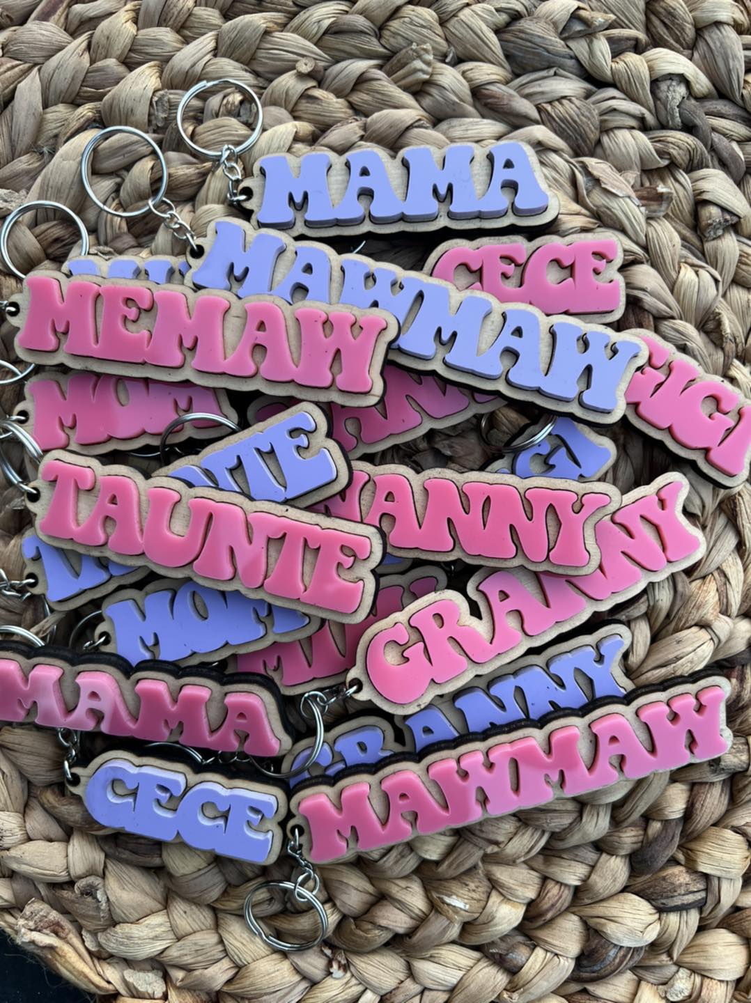 Acrylic Grandmother Keychains