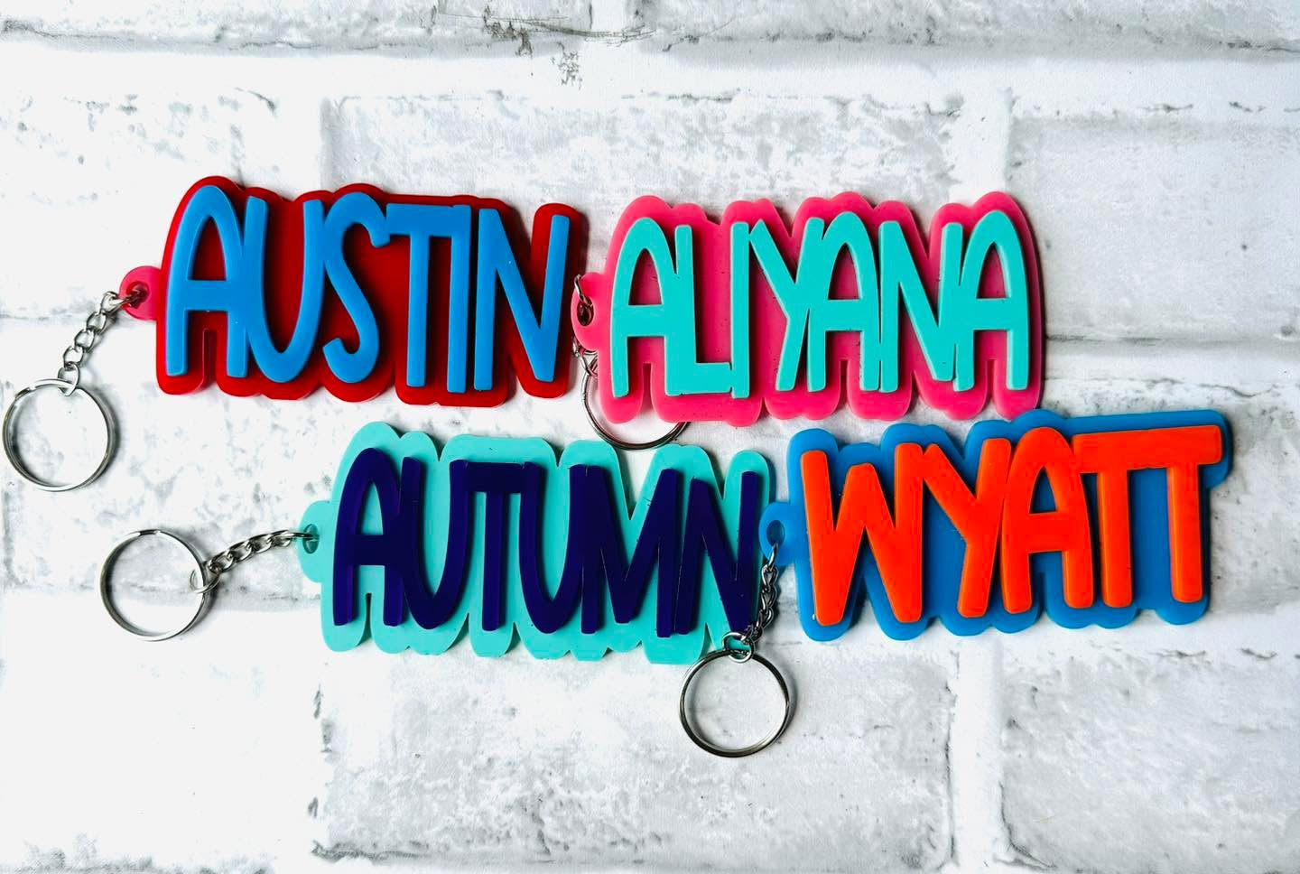 Acrylic Name Keychains