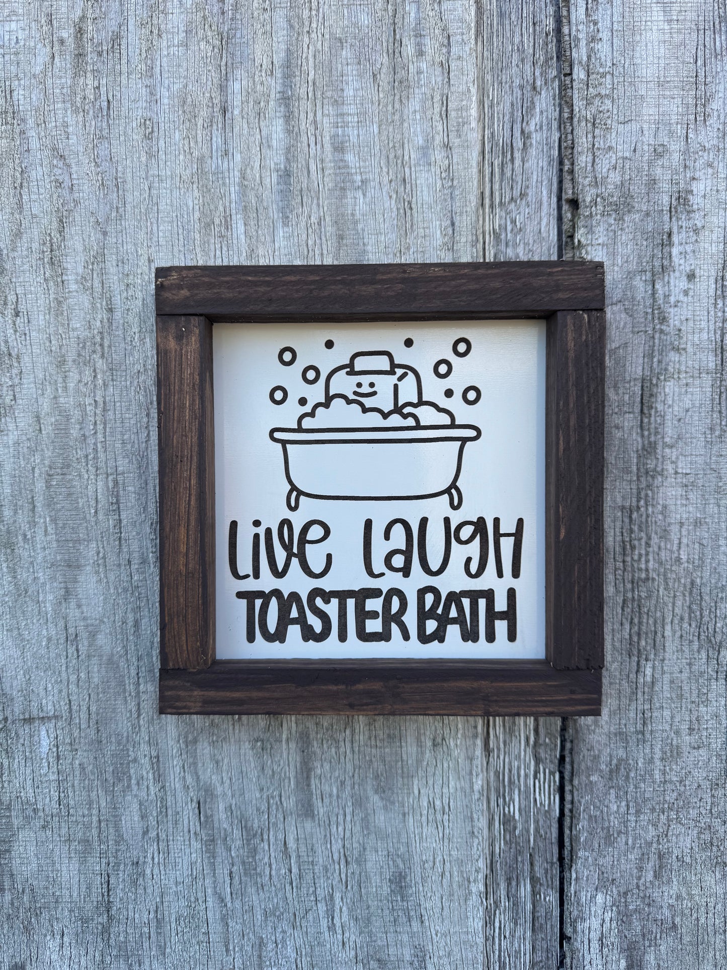 Live Laugh Toaster Bath