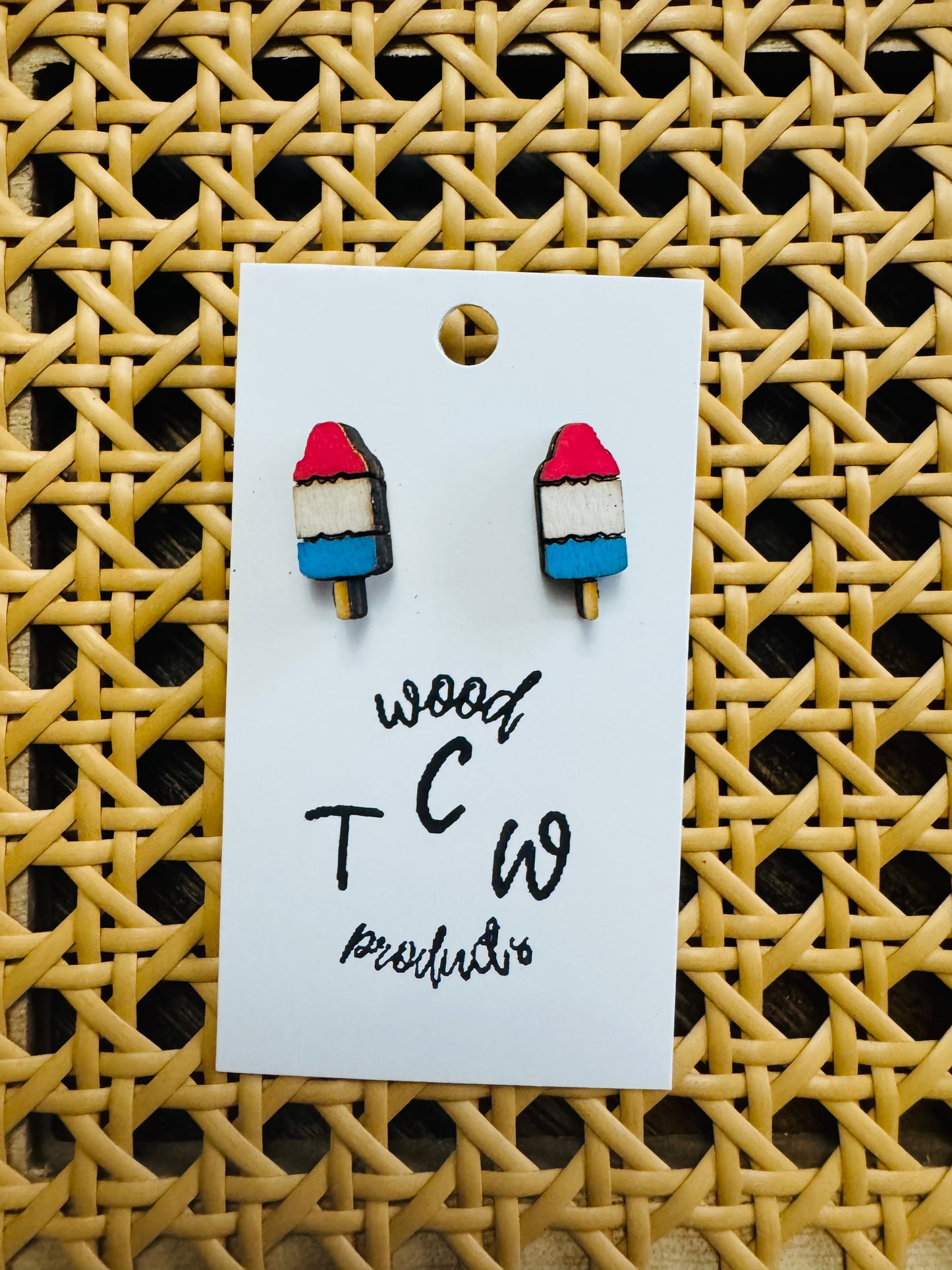 Bomb Pop Popsicle Earrings