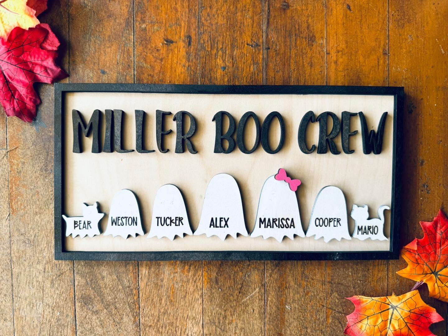Boo Crew Family Sign