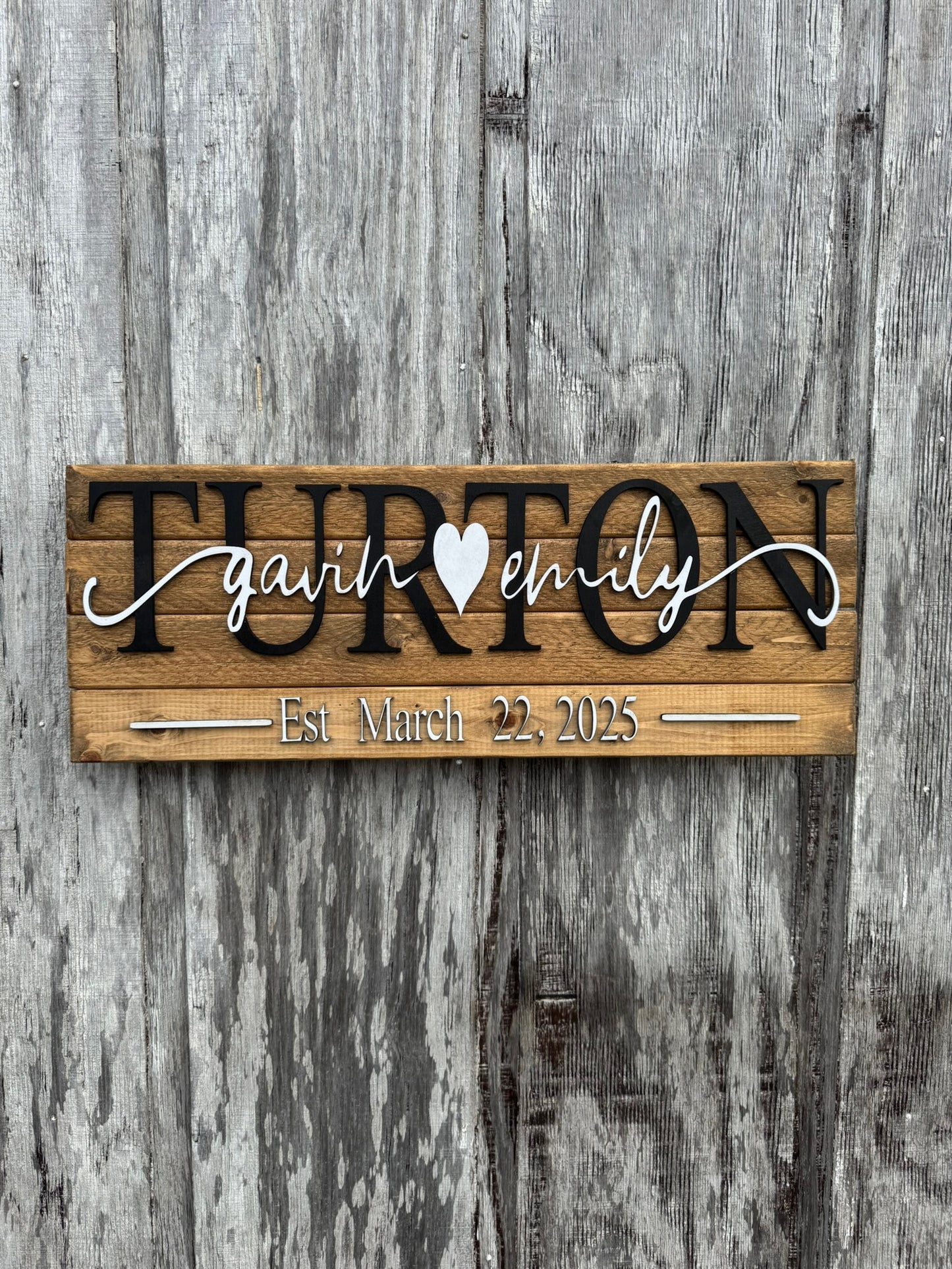 Married Names Sign
