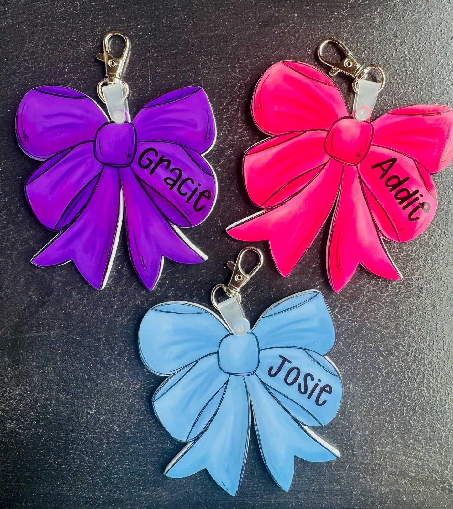 Bow Name Keychain