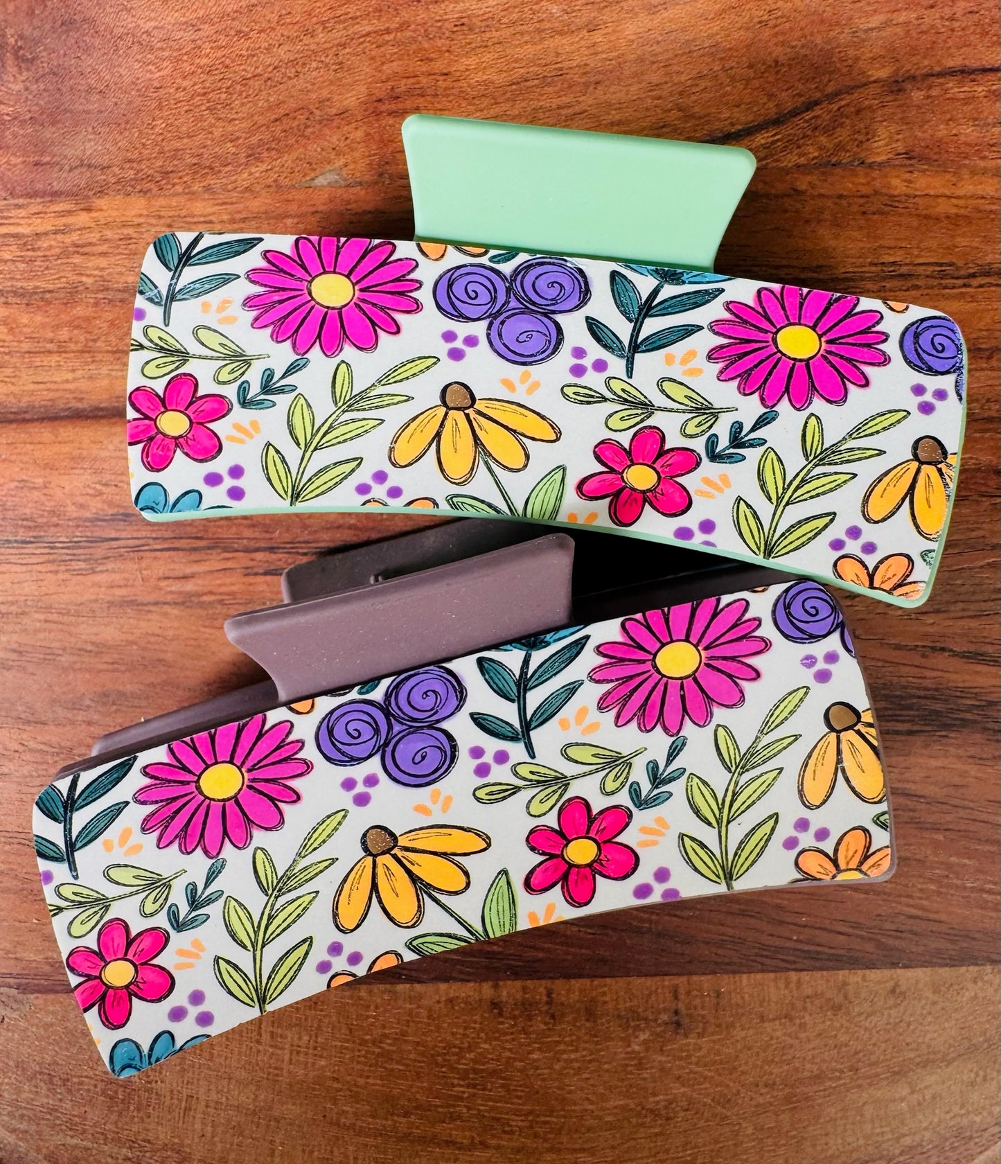 Bright Floral Hair Clip