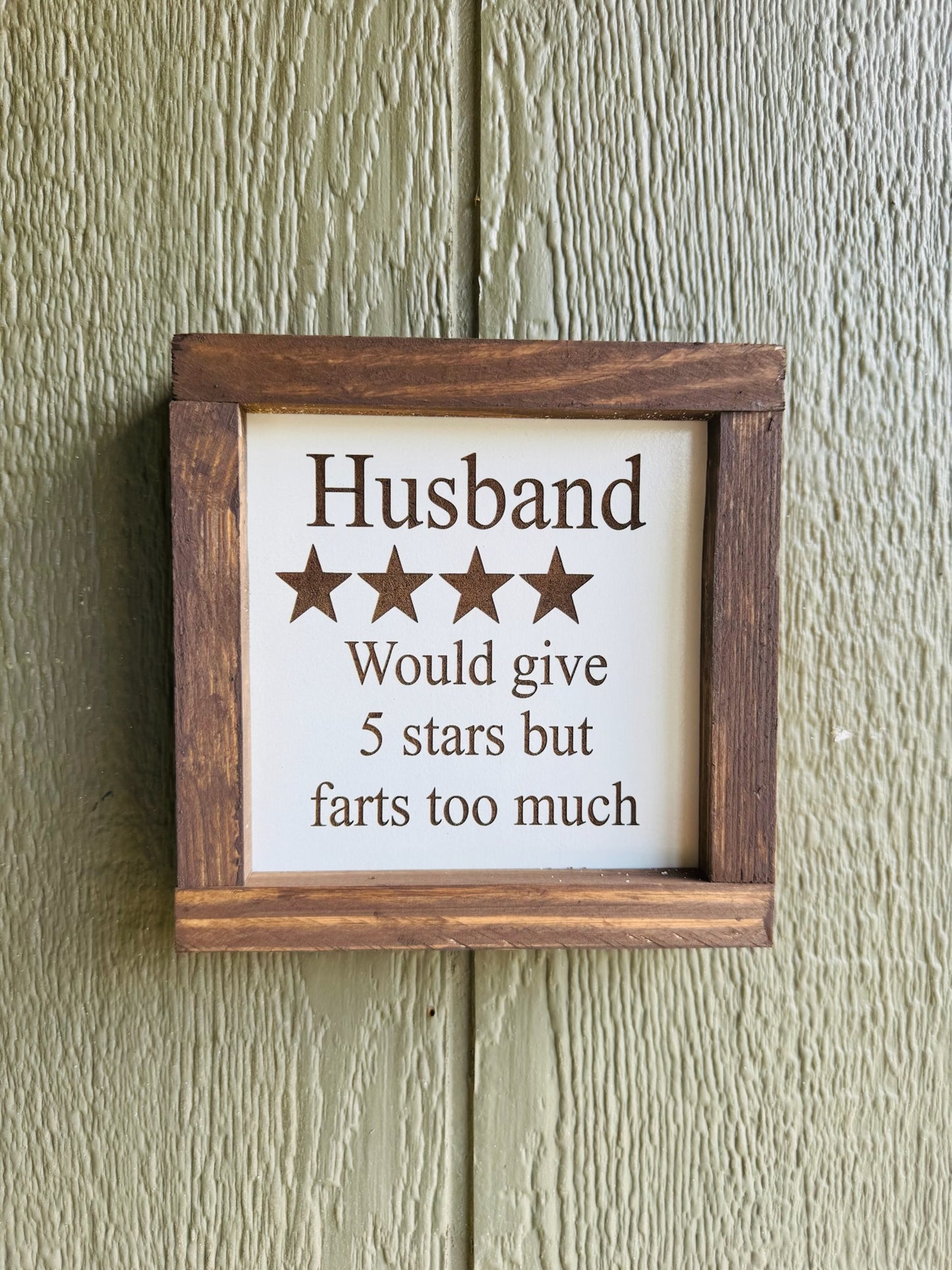 Husband Rating Sign