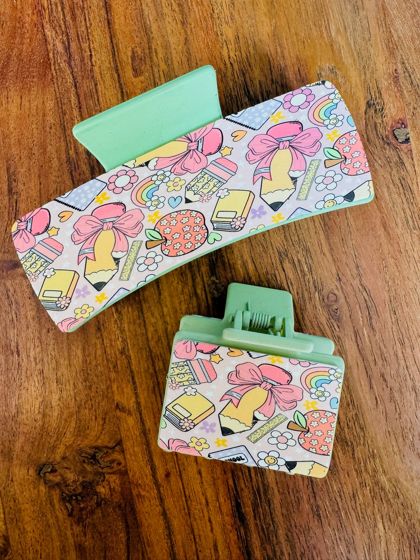 Spring Teacher Hair Clip