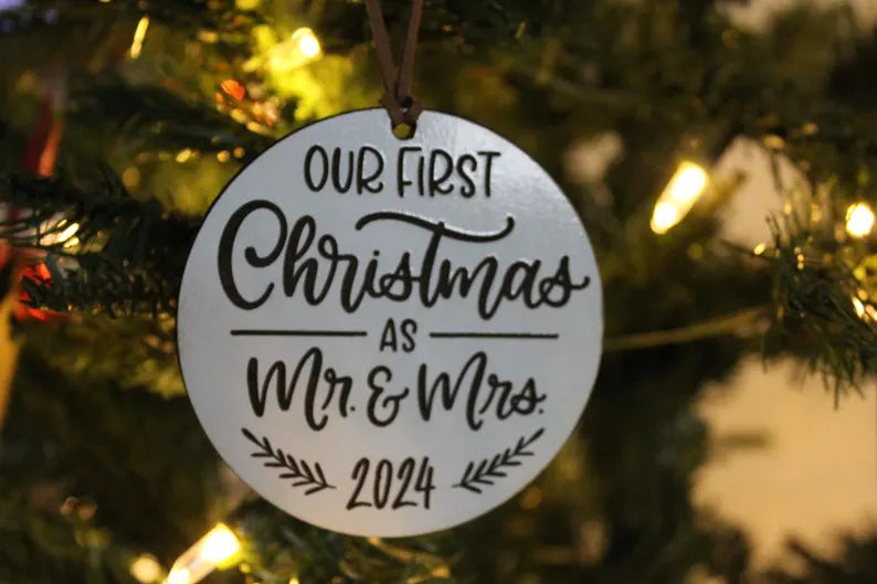 First Christmas as Mr and Mrs Ornament