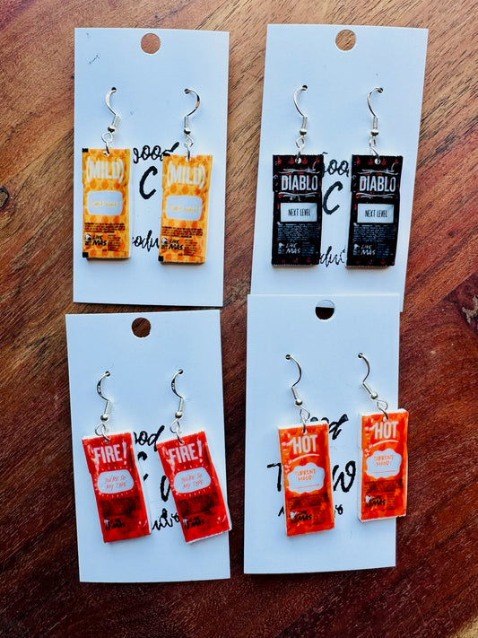Taco Bell Sauce Earrings
