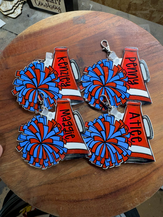 Cheer Name Keychain
