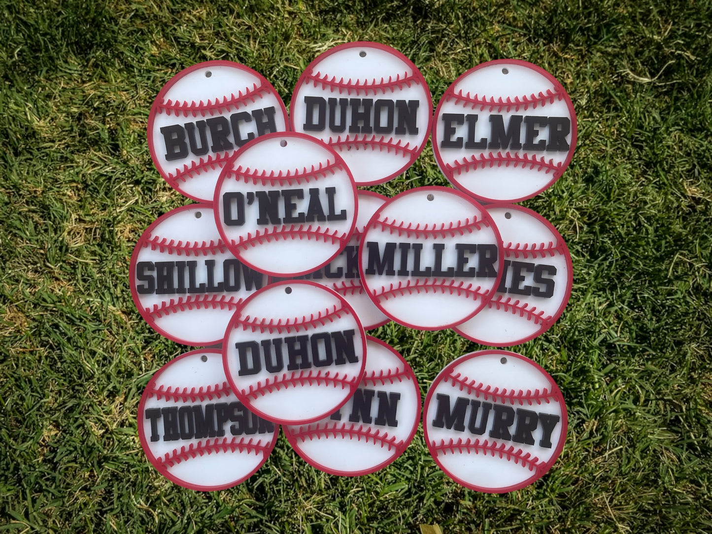 Acrylic Baseball Tags