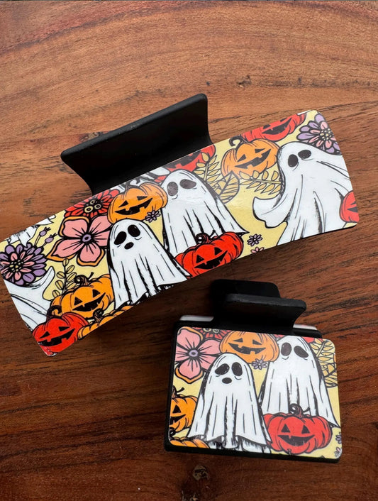 Ghost & Jack O’Lantern Hair Clip