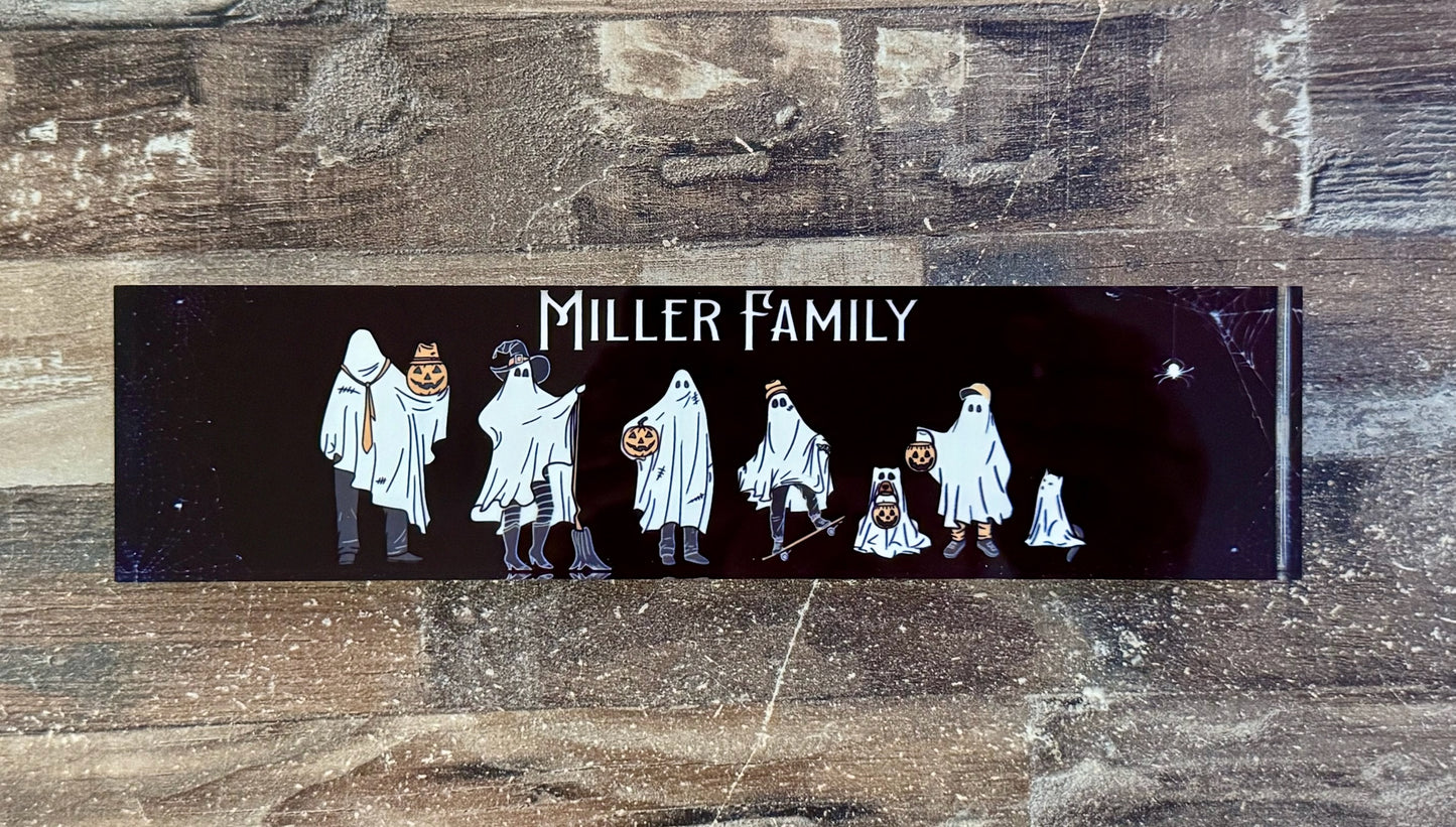 Ghost Family Sign