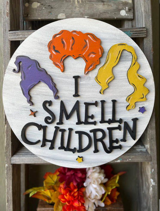 I Smell Children Door Hanger Sign
