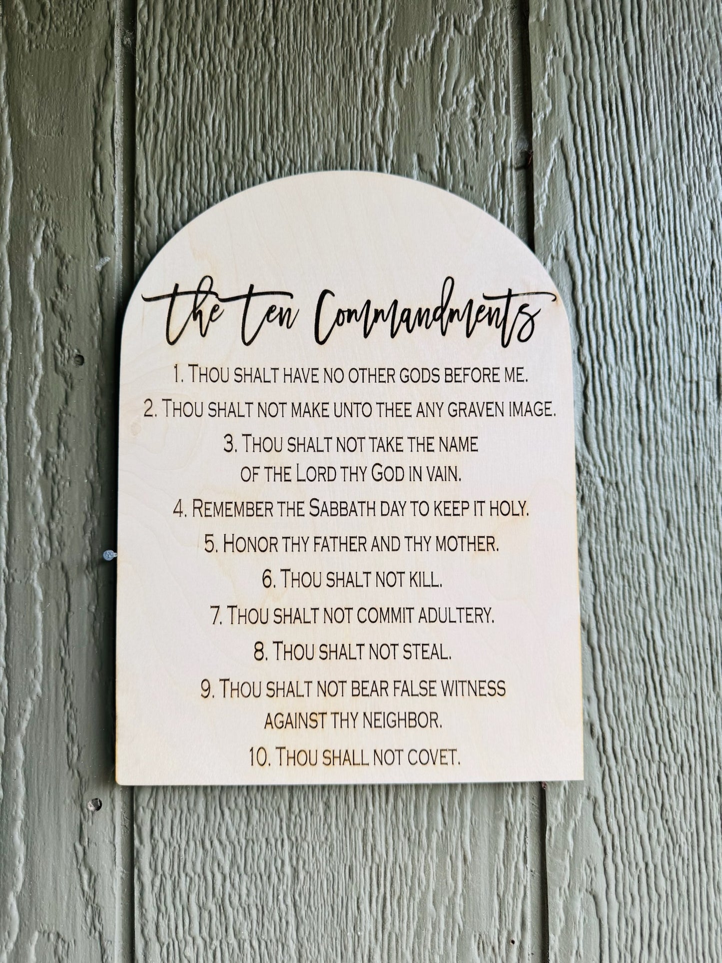 Ten Commandments Sign