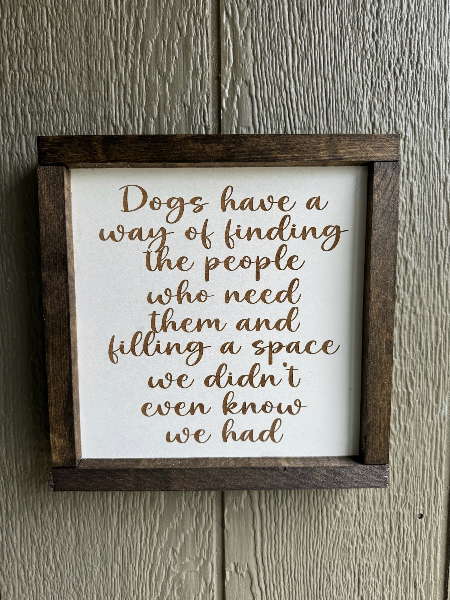 Dogs Fill Space Sign