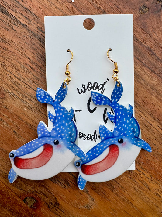 Cute Whale Earrings