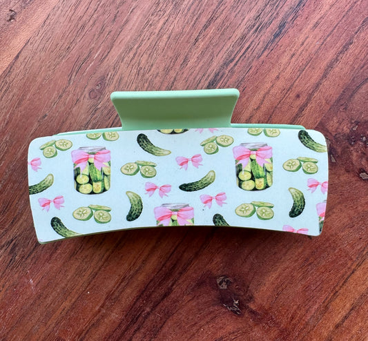 Cute Pickle Hair Clip