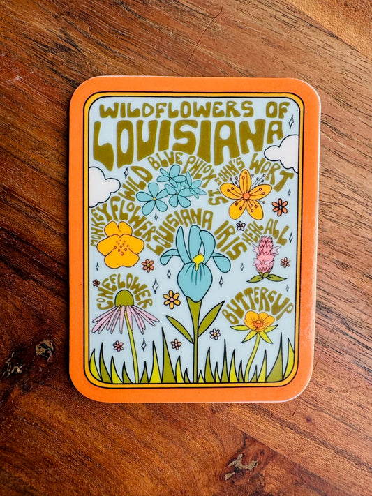 Louisiana Wildflower Magnet