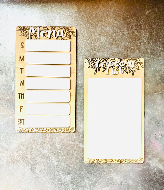 Dry Erase Menu/List Magnet