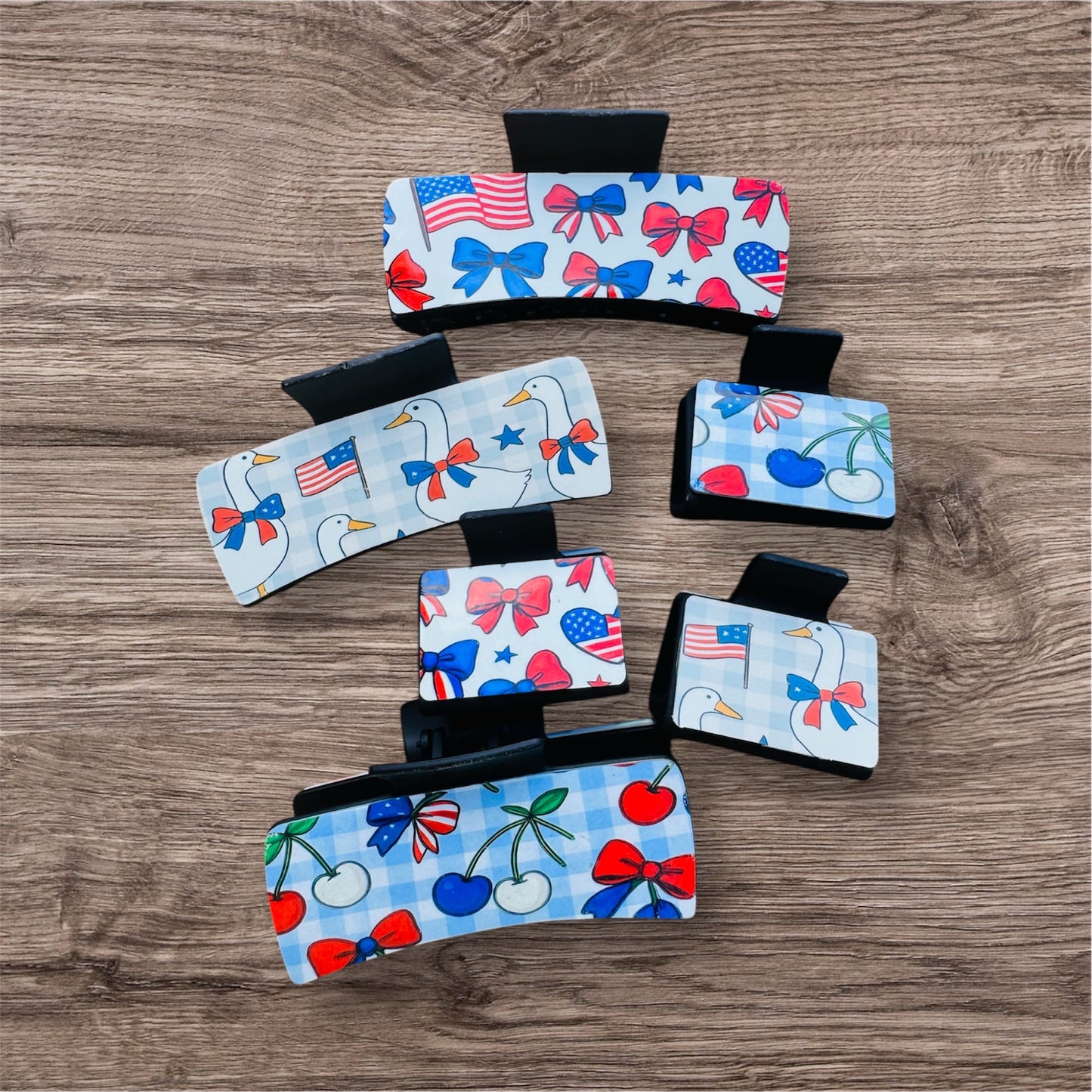Patriotic Hair Clips